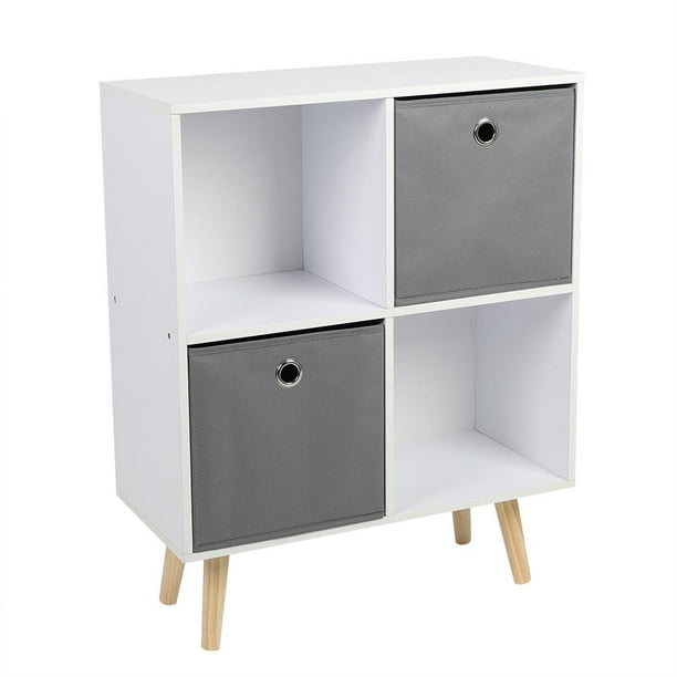 Tebru Simple Storage Cube 4 Shelf Bookcase Landing Non-woven Closet Sundries Storage Cabinet, Living Room Furniture, Sundries Storage - Walmart.com - Walmart.com