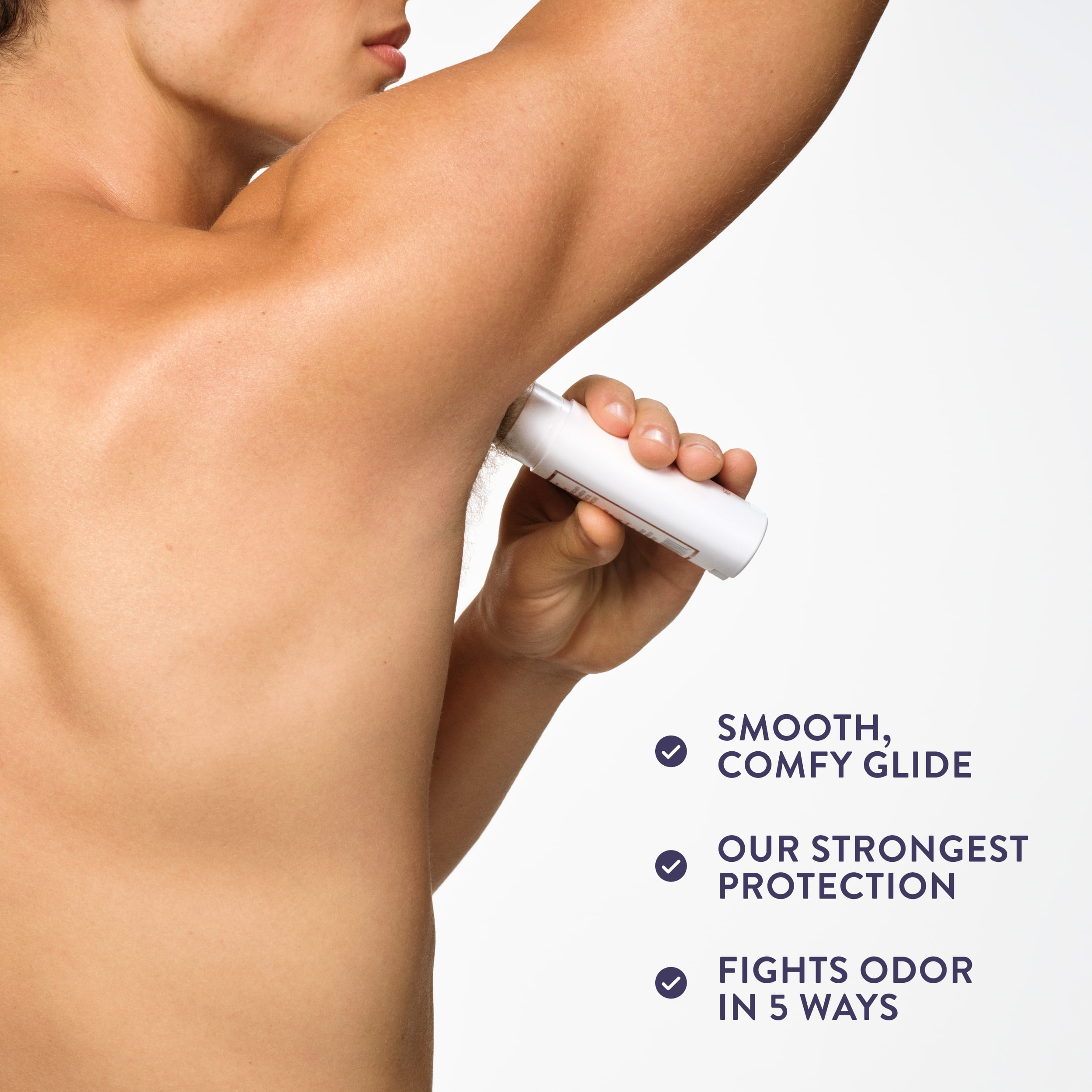 Native Deodorant, Aluminum Free, 72 Hour Protection, Solid Stick for Men, Cedarwood & Bergamot Scent, 2.65 oz