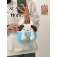 thumbnail image 5 of Lindo bolso de mano de peluche de alta belleza, bolso de maquillaje de dibujos animados de Sanrio, bolso de mano para niña, corazón, fresa, oso, gato Kt, Yuguigou, muñeca Melody, bolso de regalo, 5 of 5