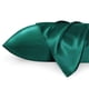 thumbnail image 1 of Juego de 2 fundas de almohada Bedsure Satin Standard, color verde oscuro, 1 of 6