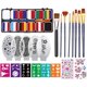 thumbnail image 1 of Pintura facial a base de agua, maquillaje, pintura corporal, regalo de Navidad, día de Acción de Gracias, taladro B más pintado, 1 of 5