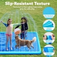 thumbnail image 4 of SLOOSH Non-Slip Splash Pad Sprinkler - Summer Water Toys Sprinkler Mat for Kids Toddlers Dogs, Outdoor Backyard Pool Party Decor Outside Water Games Fountain Wading Baby Pool Boys Girls Gifts, 4 of 9