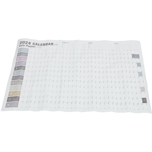 HEALEEP yearly planner display calendar 2020 Calendar Multi Paper wall calendars for Work Record Date Checking 1Pack