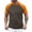 Orange, variant on Afdoent T Shirts For Men Classics Herren Raglan Contrast Tee T Shirt Streetwear