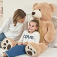 thumbnail image 6 of MaoGoLan 51" Giant Teddy Bear with Big Footprints Stuffed Animals Plush Toy, 6 of 7