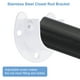 thumbnail image 3 of Soporte de Varilla de Closet Uxcell Soporte de Armario Sockets de Varilla en U Flange Blanco 0.98" 2 piezas, 3 of 5