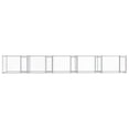 thumbnail image 3 of vidaXL Dog Cage Grey Galvanized steel Extra Large Doors Dog Cage, 3 of 6