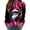 Hot Pink, variant on Fiaer Christmas Women Sweatshirts Trendy Funny Graphic Plus Size Tops Long Sleeve Crew Neck Fall Winter Pullover Yellow XL