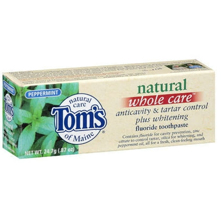 Tom's of Maine: Peppermint Whole Care Toothpaste, .87 oz