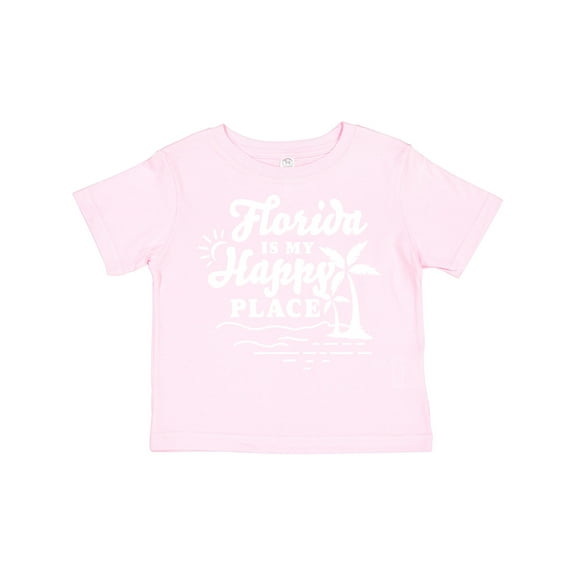 Inktastic Florida is My Happy Place with Palm Trees Boys or Girls Toddler T-Shirt