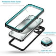 thumbnail image 3 of Phone 15 Plus Case, IP68 Waterproof Dustproof Shockproof Cases with Built-in Screen Protector, 360 Full Body Protective Front and Back Cover for iPhone 15 Plus - 6.7 inch (Black), 3 of 14