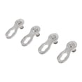 thumbnail image 2 of Conector de cadena de acero de aleación de 6 a 8 velocidades, paquete de 4 eslabones perdidos de bicicleta reutilizables plateados, 2 of 8