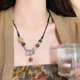thumbnail image 1 of Collar de perlas para mujer, diseño de nicho que combina con todo, cadena de clavícula de lujo de alta gama, colgante de amor, joyería, 1 of 5