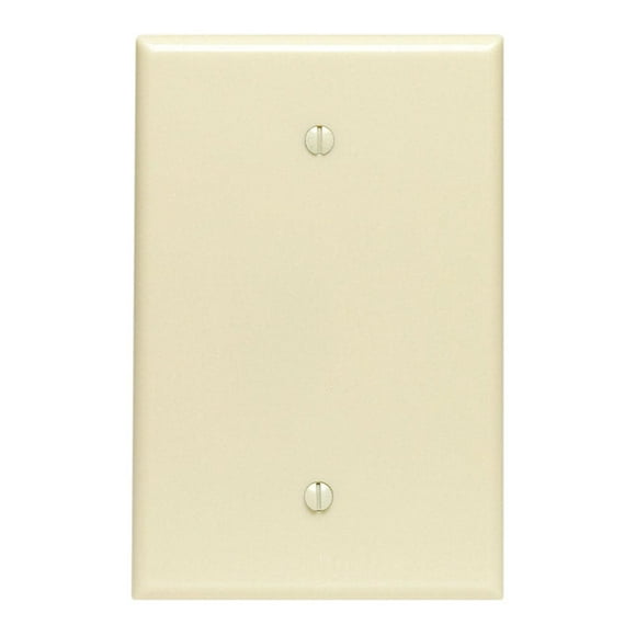 Placa de pared Leviton, de plástico termoendurecible, color marfil, 1 unidad