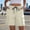 Beige, variant on Womens Cargo Shorts Relaxed Fit- Casual Elastic Waist Drawstring Knee Length Wide Leg Travel Bermuda Shorts Blue Size XL