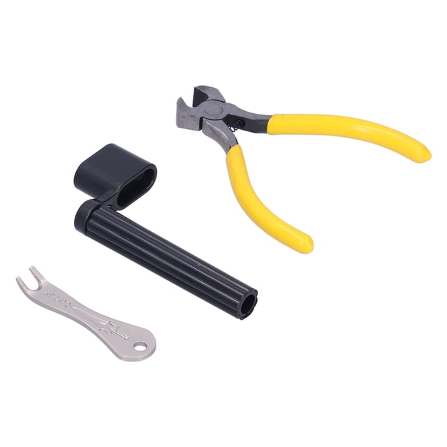 Juego de herramientas de mantenimiento de guitarra Bling Bling alicates de corte de extremos de acero inoxidable ABS extractor de pines enrollador