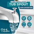 thumbnail image 2 of Grifo para bañera con caño SUPPLYGIANT™, ajuste en 4 direcciones, cromado, 2 of 9