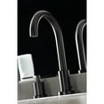 thumbnail image 4 of Kingston Brass FSC8920SVL Serena Widespread Bathroom Faucet with Brass Pop-Up, Matte Black, 4 of 8