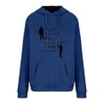 thumbnail image 6 of Sakmal Blue Month Top Deal Long Sleeve V-Neck Hoodies Quotes Sweatshirts Womens T Shirts, 6 of 6