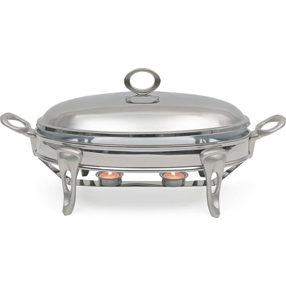 Oster Buffet Server Warming Tray A Triple Tray Quart Stainless Steel