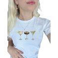 thumbnail image 2 of Musuos Women's Summer Slim Fit T-shirs Short Sleeve Crewneck Fruit/Wine Cup Print Crop Tops, 2 of 4