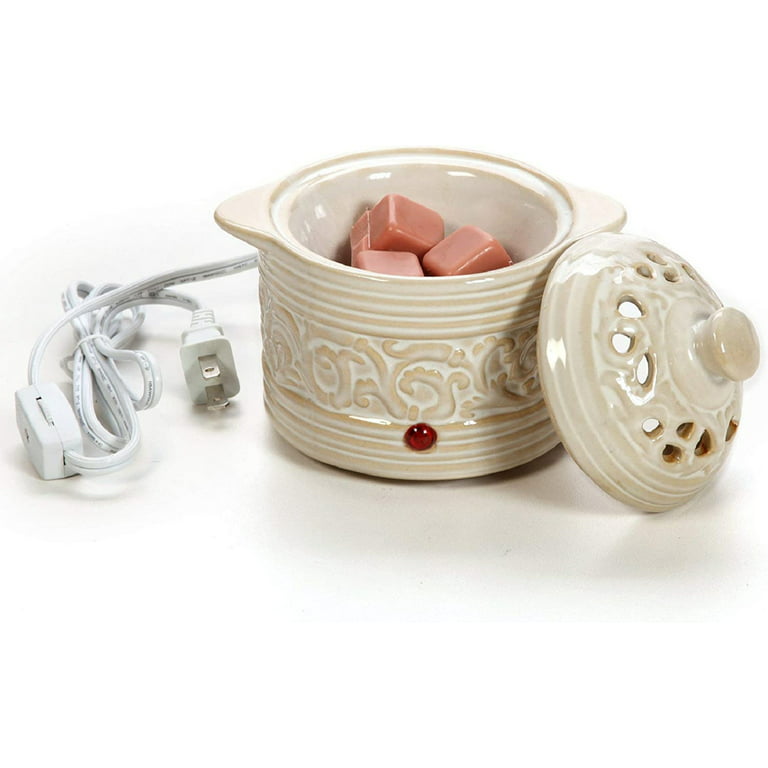 hosley brown electric potpourri warmer, 5.12 high. ideal gift for wedding,  special occasions, spa, aromatherapy, reiki, medi