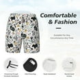 thumbnail image 5 of Haiem Puppy Mens Swim Trunks with Compression Liner 2 in 1 Swimming Shorts Stretch Swimwear Quick Dry,Board Shorts-Small, 5 of 9