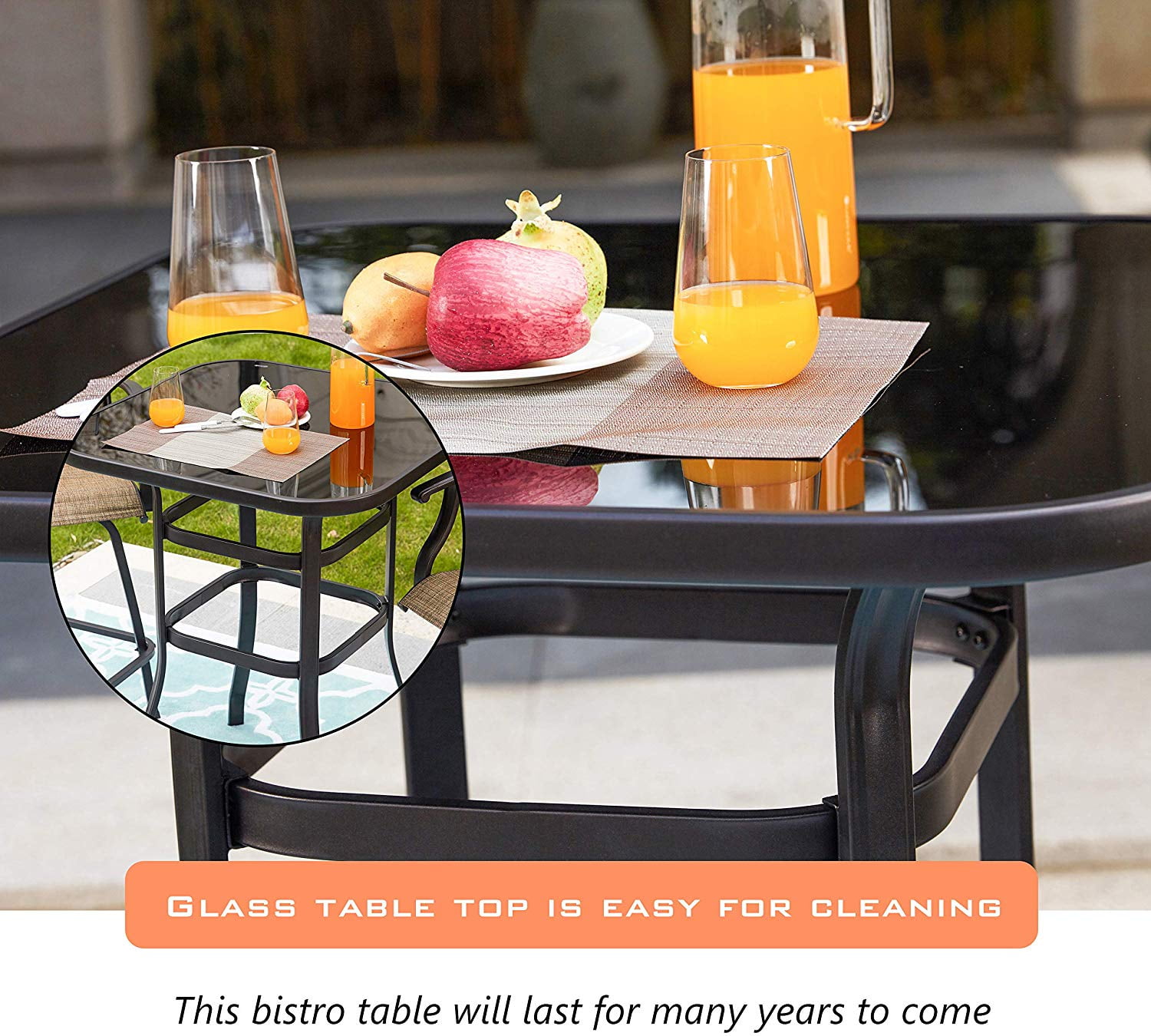 Ktaxon High Bistro Metal Tall Wrought Iron 35