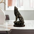 thumbnail image 3 of Polyresin Wolf Figurine Ornament Collectable Sculpture Table Living Room for Bookshelf Office Cabinet, 3 of 9