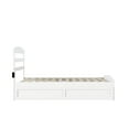 thumbnail image 4 of AFI Warren Platform Bed with Footboard and Twin Trundle White Full, 4 of 5