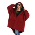 thumbnail image 1 of Manta portátil THE COMFY Teddy Bear con cremallera completa y capucha, 1 of 8