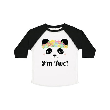 

Inktastic 2nd Birthday Panda Face 2 Year Old Girl Gift Toddler Toddler Girl T-Shirt
