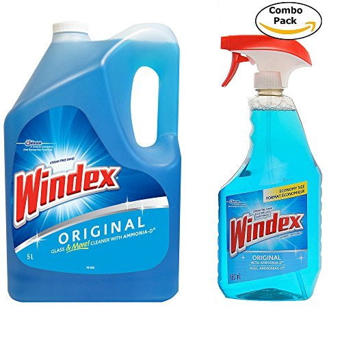 Windex Original (With Ammonia D) Glass & Multi Surface Cleaner, 32 Oz