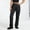 Black women cargo pants elastic waist a1, variant on Cagogo Women's Cargo Trousers Elastic Waist Casual Hiking Loose Long Pants with Pockets Summer Outdoor Travel Work Drawstring Bottoms, Gray M