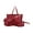 Red, variant on Purses and Handbags for Women Tote Purse and Shoulder bag Set Shoulder Satchel Bag for Women 4PCS Black