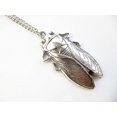 thumbnail image 3 of Collar de cigarra, collar colgante de cigarra, collar de insectos de plata antiguo, joyería de cigarra, joyería de insectos, 3 of 5