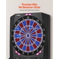 thumbnail image 3 of VEVOR Electronic Dart Board, 13.5" Target Dartboard with 45 Games & 474 Variations for Up to 8 Players, 6 Dart Shafts with Flights & 50 Soft Tips, Color LED Cricket Scoring Screen for Home Party Bar, 3 of 9
