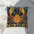 thumbnail image 2 of PHYHOO Mardi Gras Pillow Cover Happy Mardi Gras Decor Holiday Farmhouse Pilow Case Decoration for Home Sofa Couch, 2 of 5