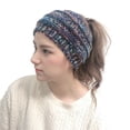 thumbnail image 6 of Diufon Knitted Headbands for Women Winter Ear Covered Wrap Cap Soft Stretch Fleece Lined Pullover Headband, 6 of 7