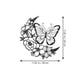 thumbnail image 2 of Iron Flower Butterflies Wall Art Butterflies Metal Wall Art Silhouette Decoration Black, 2 of 3