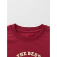 thumbnail image 4 of T-shirt à Manches Courtes Imprimé Lettres pour Garçons et Filles Été, 4 of 5