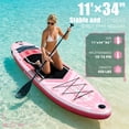 thumbnail image 6 of AISUNSS 11ft Inflatable Stand Up Paddle Board, Complete SUP Accessories, Wide Non-Slip Deck Design for Adults & Teenagers, 6 of 7