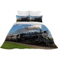 thumbnail image 4 of Newly Fashion Children Home Textiles 3D Train Printed Bedding Cover Set Bedspreads,California King(98"x104"), 4 of 5