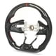 thumbnail image 3 of Volante deportivo de carreras empuñaduras de mano para volante de coche fibra de carbono de cuero perforado brillante para ANGGREK Otros, 3 of 8