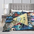 thumbnail image 4 of Gravity Falls Blankets Ultra Soft Flannel Blanket All Season Fuzzy Blanket Fluffy Cozy Blanket For Couch Bed Sofa 80"X60", 4 of 9
