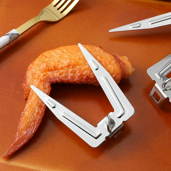 Worgeous 6 Sets of Rotating Chicken Forks for Oven Roasting and Grilling Supplies