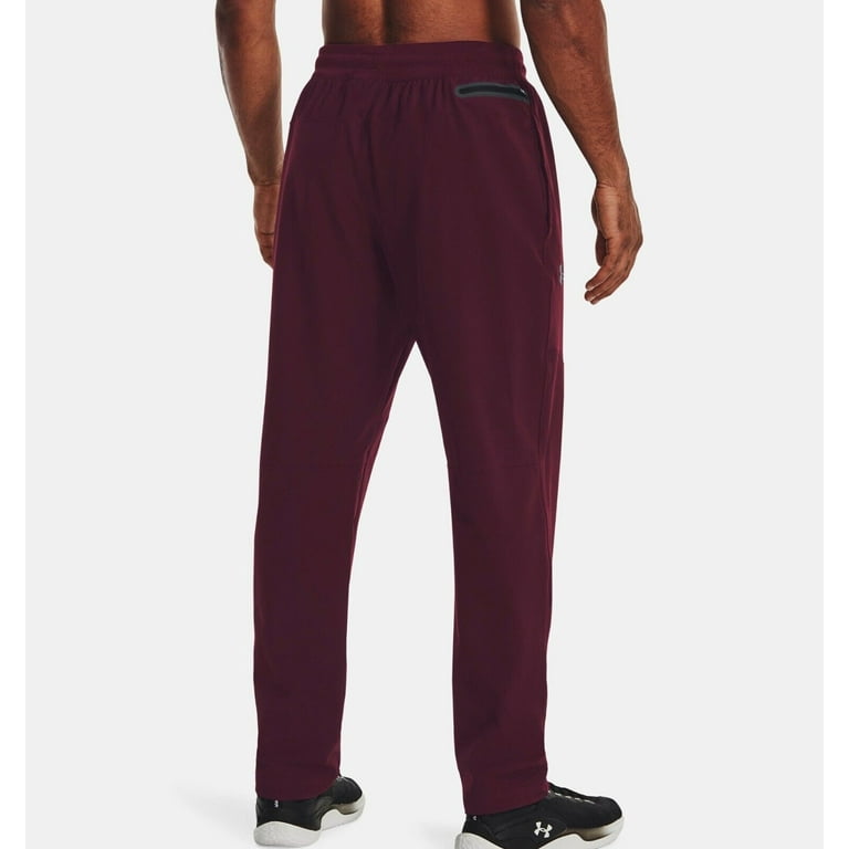 UNDER ARMOUR Men's UA Elite Straight Leg Pants Dark Maroon (XL)