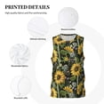 thumbnail image 3 of Sikiie Sunflowers Basketball Jersey Reversible Men's Mesh Athletic Sports Shirts Training Practice S-4XLSmall, 3 of 6