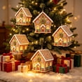 thumbnail image 6 of Clearance! Christmas 3D Wooden House Art DIY Kit Relaxing Craft, Holiday Christmas Handmade Pearl Art Kit Decoration Gifts Family Holiday Activity DIY Kit for Kidults #28, 6 of 6