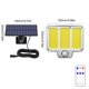 thumbnail image 4 of Iluminación exterior solar 300lm/3.7V Casa Lámpara de pared para jardín (A), 4 of 8